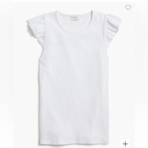 JCrew Ribbed Ruffle Tank